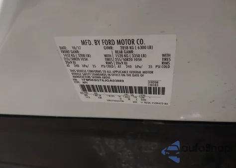 2018 Ford Explorer Sport from USA, damaged, VIN 1FM5K8GT6JGA03889